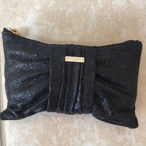 Kate Spade sparkly black clutch